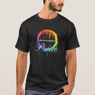 Wear Your True Colours with Pride - Vibrant Drippi T-Shirt