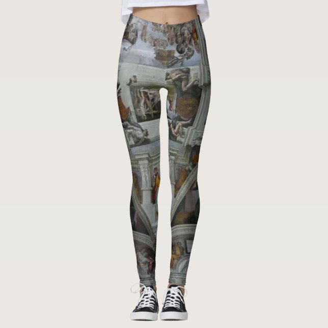 Wearable Art!  Sistine Chapel Ceiling Leggings (Front)