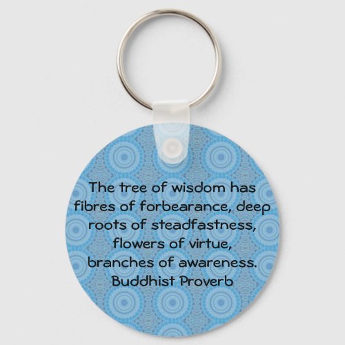 Wearable Buddhist Wisdom _ The tree of wisdom Keychain