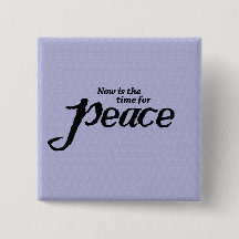 Wearable colorful peace button