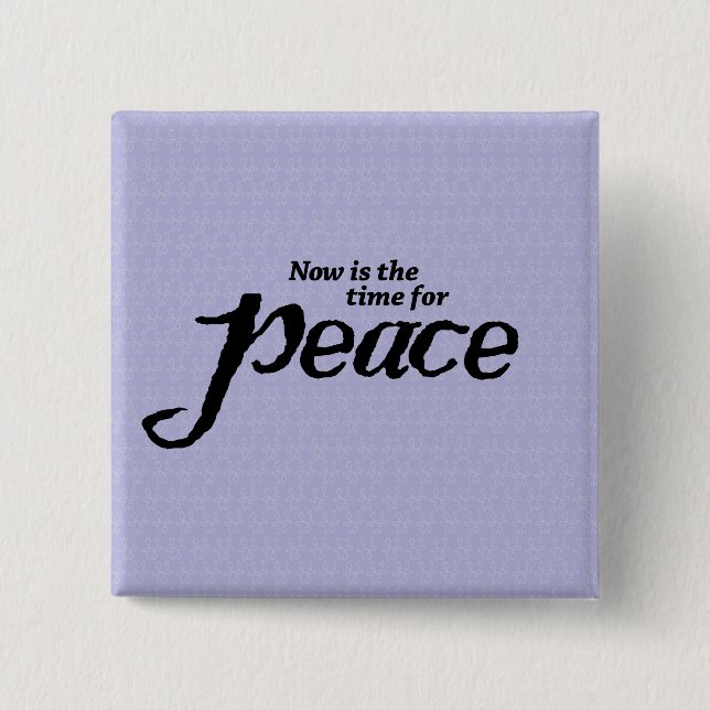 Wearable colorful peace button (Front)
