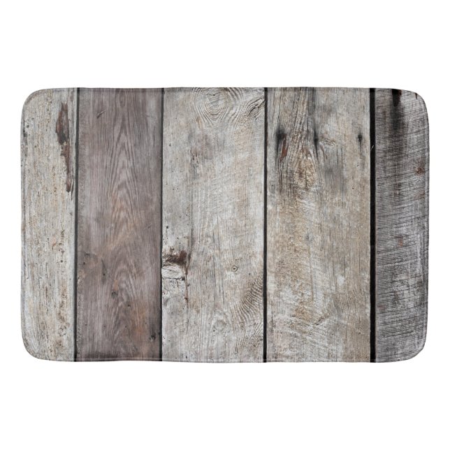 Wearhwred Wood Boards Bathroom Mat (Front)