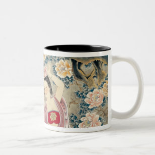 Wearing A Flower in the Head Two-Tone Coffee Mug