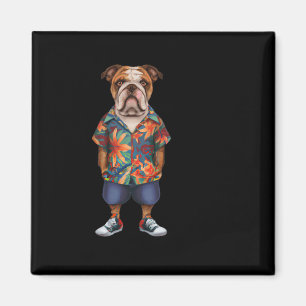 Wearing A Hawaiian And Shorts Magnet