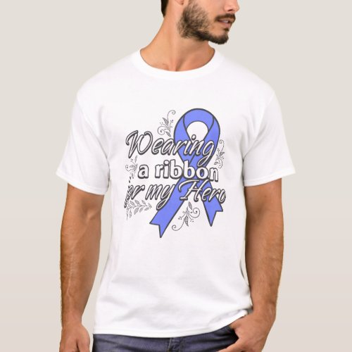 Wearing a Periwinkle Ribbon for My Hero T_Shirt