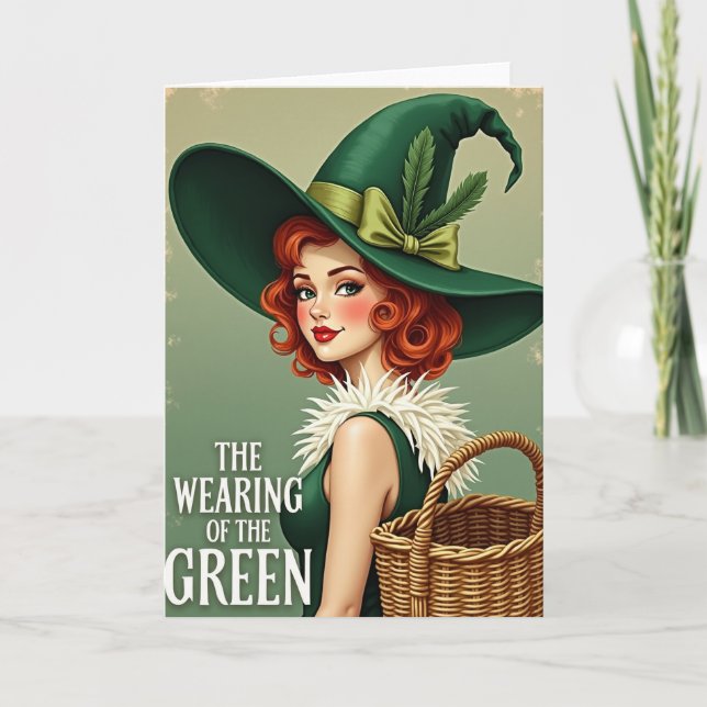 Wearing Of The Green Festive Card (Front)