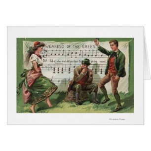 Wearing of the Green Sheetmusic Cards