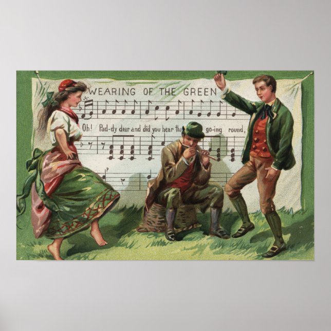 Wearing of the Green Sheetmusic Poster (Front)