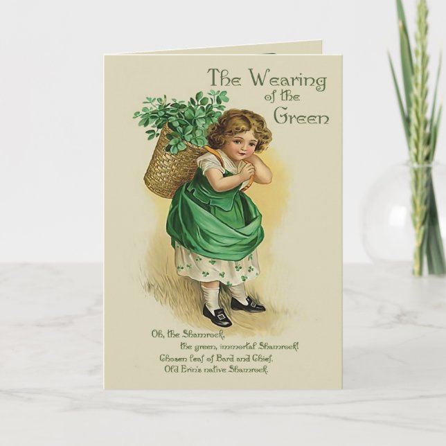 Wearing of the Green - Verse Inside Card (Front)