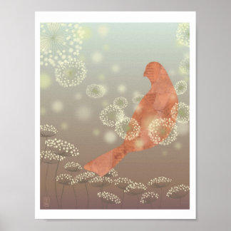 "Wearing Queen Anne's Lace" Illustration  Print