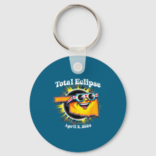Wearing Shirt Oklahoma Eclipse Glasses Solar Eclip Keychain