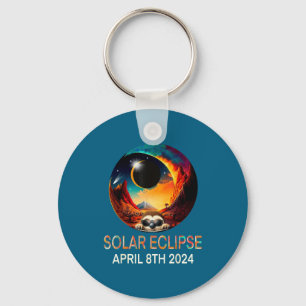 Wearing Shirt Solar Eclipse Sloth Solar Eclipse Keychain