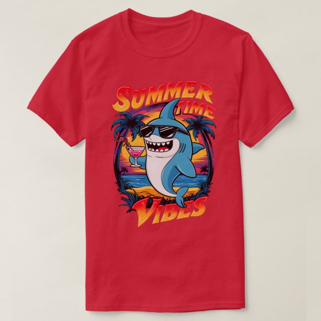 wearing sunglasses in summer times vibes TShirt (Design Front)