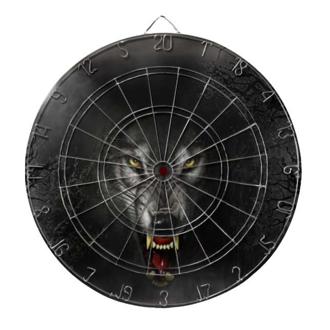 WearWolf Dartboard With Darts (Front)