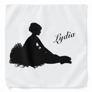 Weary Ballerina Personalized w Name Bandana