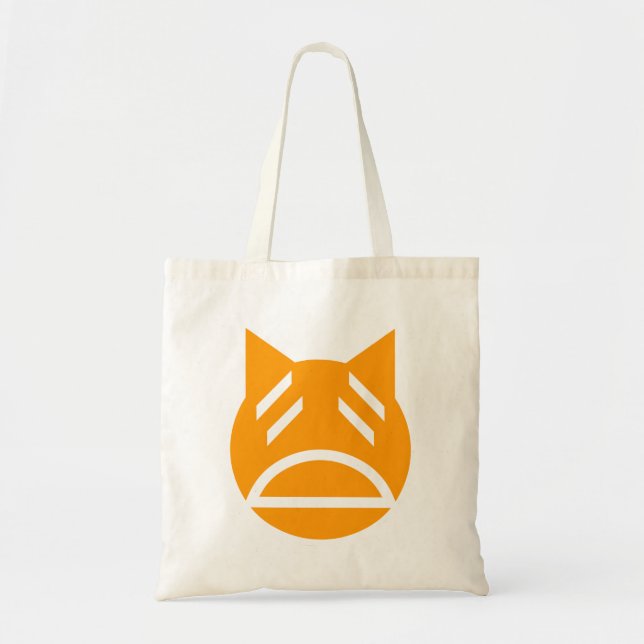 Weary Emoji Cat Tote Bag (Front)