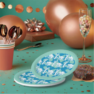Weasel & Baboon Blue Character Pattern Paper Plates