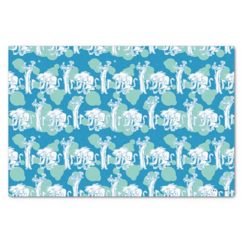 Weasel  Baboon Blue Character Pattern Tissue Paper