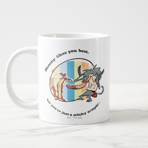 Weasel  Baboon Mommy Likes You Best Giant Coffee Mug