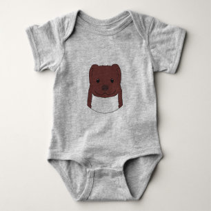 Weasel Face Baby Bodysuit