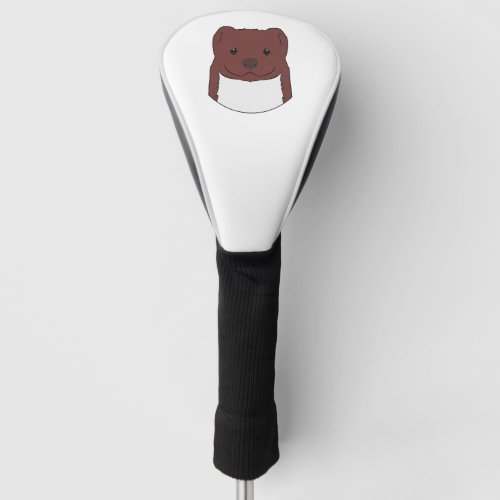 Weasel Face Golf Head Cover