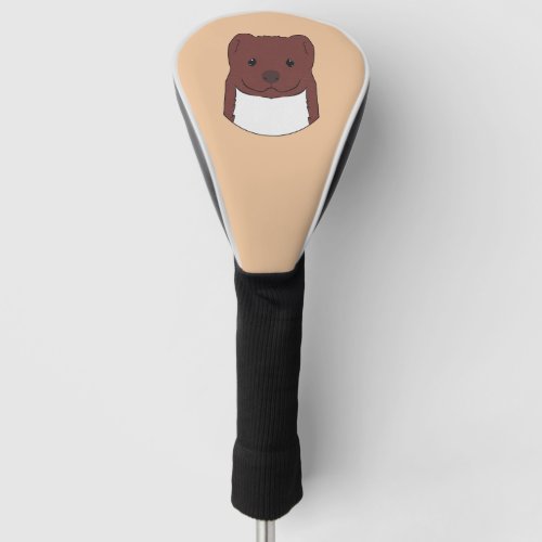 Weasel Face Golf Head Cover