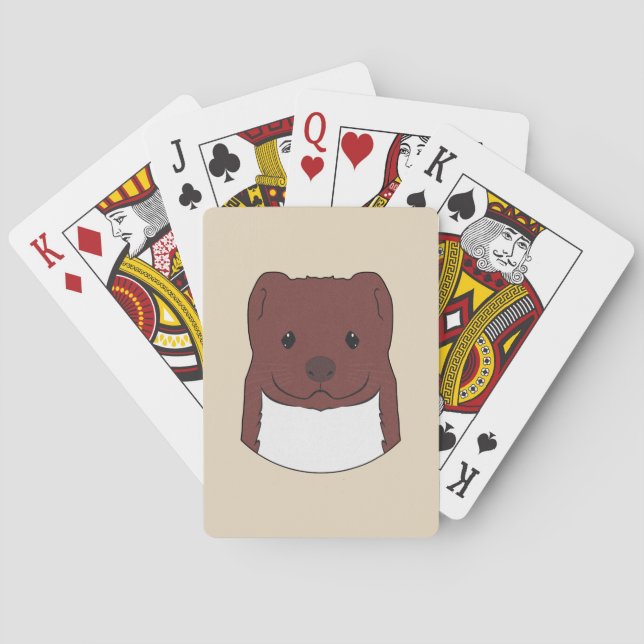 Weasel Face Poker Cards (Back)
