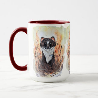 Weasel Magic Humour Totem Harmony Watercolor Mysti Mug