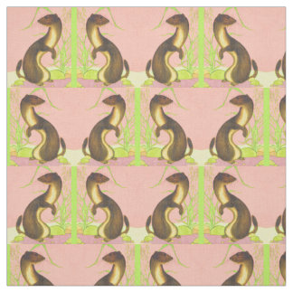 weasel print fabric