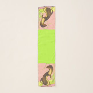 weasel print scarf