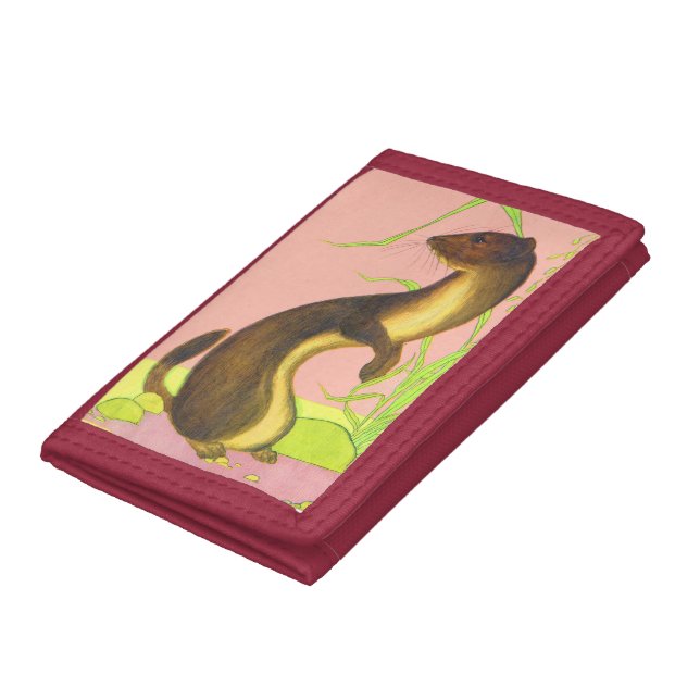 weasel print trifold wallet (Bottom)