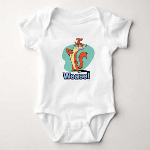 Weasel Proud Character Graphic Baby Bodysuit