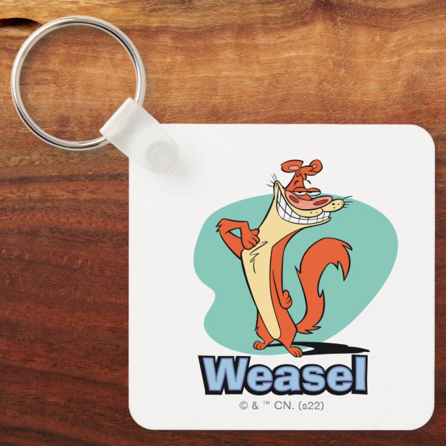 Weasel Proud Character Graphic Keychain (Front)