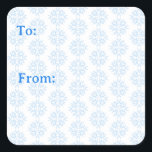 Weasel Snowflake Sticker<br><div class="desc">Is it a snowflake? Or a circle composed of rodents? You be the judge.  See the coordinating wrappiing paper.</div>