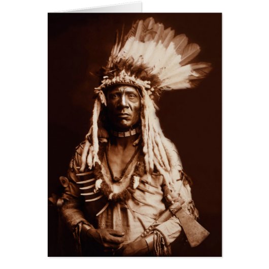 Weasel Tail - A Piegan Blackfoot - 1900 Cards (Front)