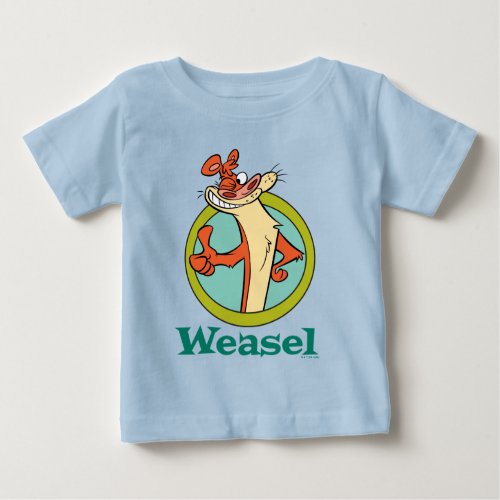 Weasel Thumbs Up Character Graphic Baby T_Shirt
