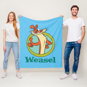 Weasel Thumbs Up Character Graphic Fleece Blanket