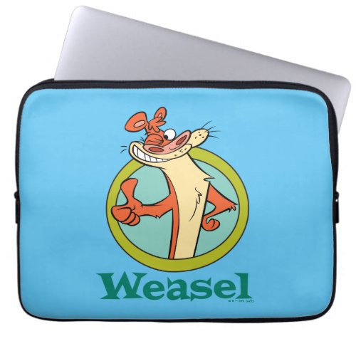 Weasel Thumbs Up Character Graphic Laptop Sleeve