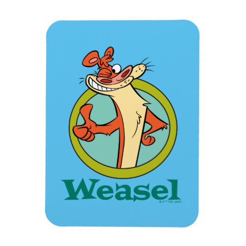 Weasel Thumbs Up Character Graphic Magnet