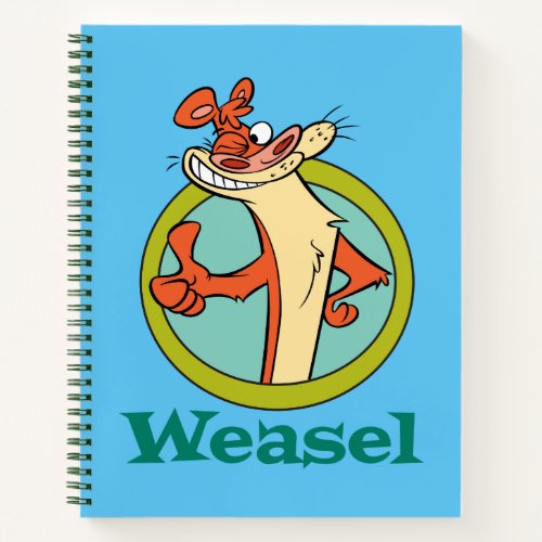 Weasel Thumbs Up Character Graphic Notebook