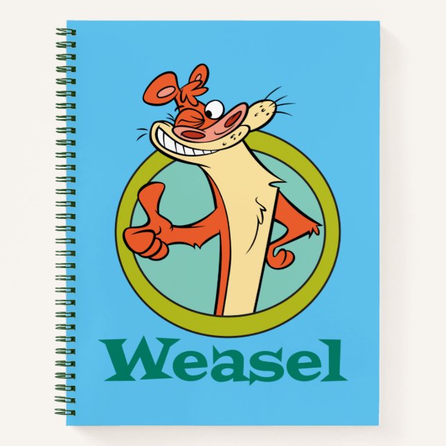 Weasel Thumbs Up Character Graphic Notebook (Front)