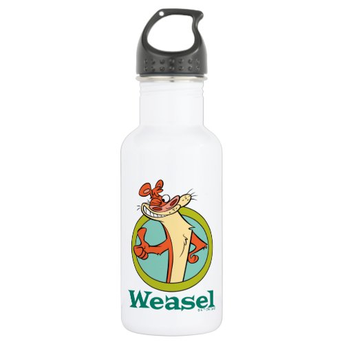 Weasel Thumbs Up Character Graphic Stainless Steel Water Bottle