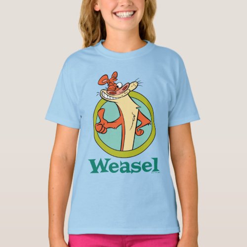 Weasel Thumbs Up Character Graphic T_Shirt