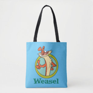 Weasel Thumbs Up Character Graphic Tote Bag