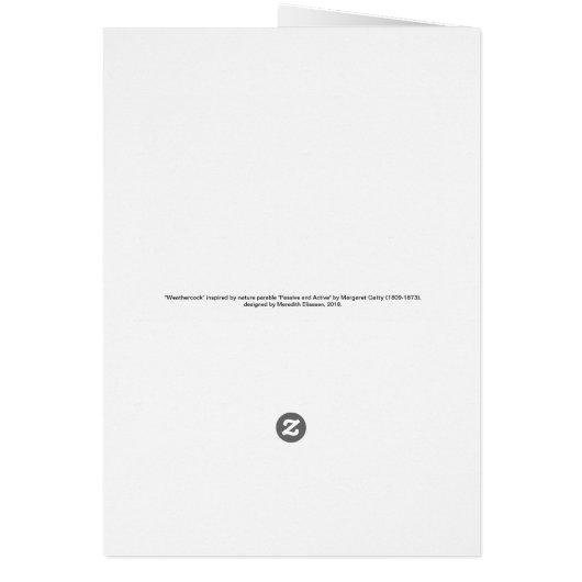 Weathcock card (Back)