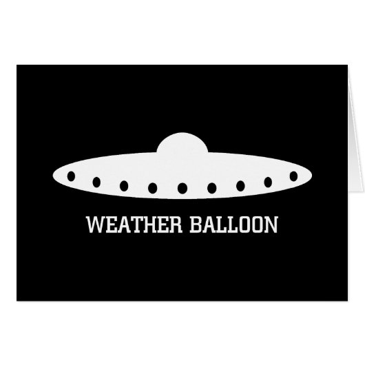 Weather Balloon UFO Cards (Front Horizontal)