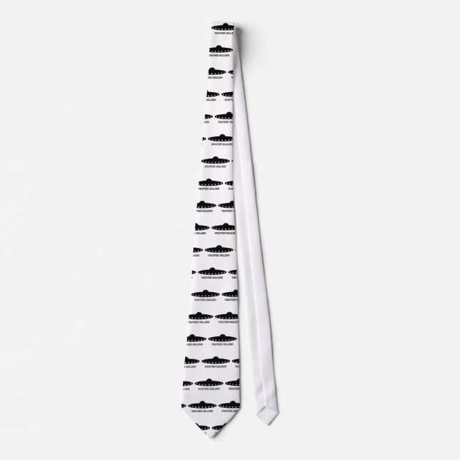Weather Balloon UFO Neck Tie (Front)