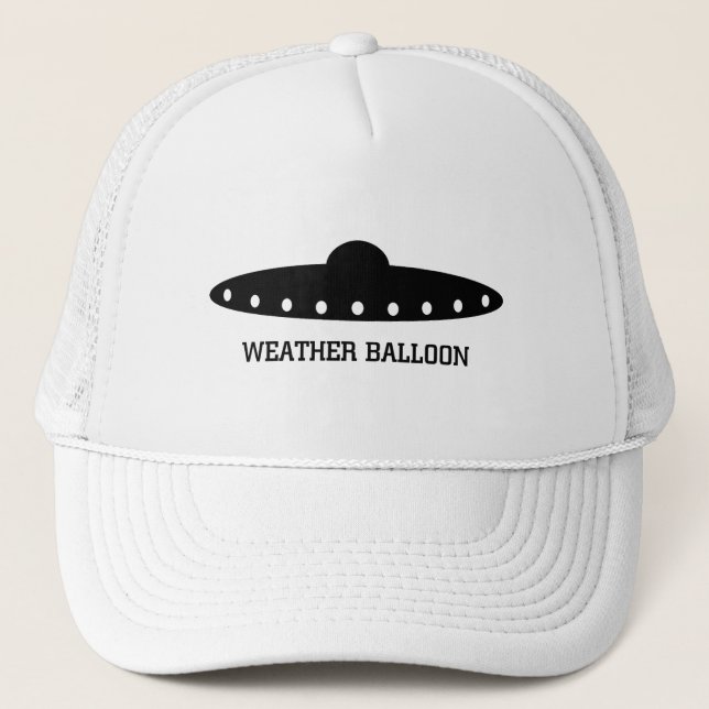 Weather Balloon UFO Trucker Hat (Front)
