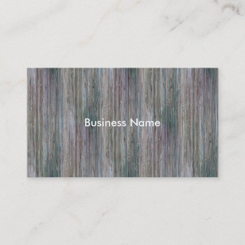Weather_beaten Bamboo Wood Grain Look Business Card