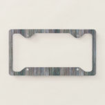 Weather-beaten Bamboo Wood Grain Look License Plate Frame at Zazzle